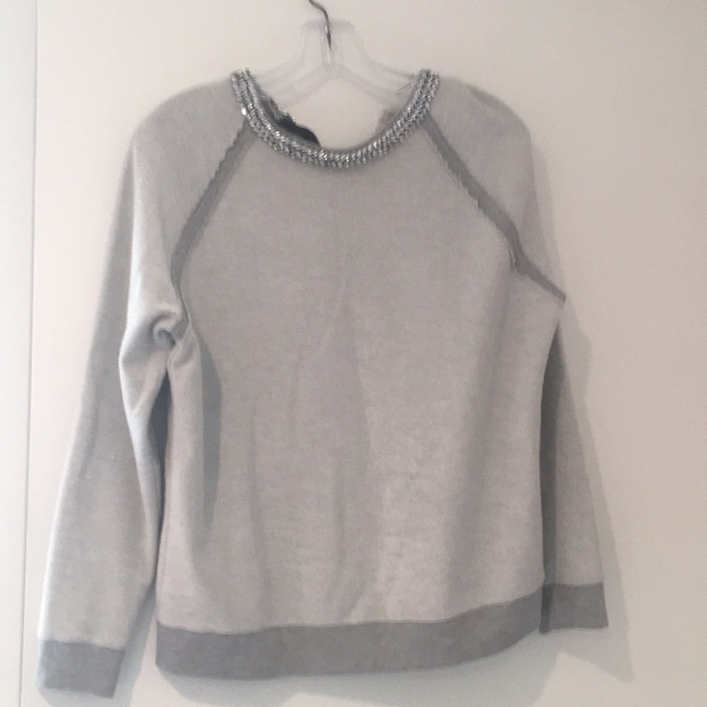 Haute hippie jeweled sweatshirt